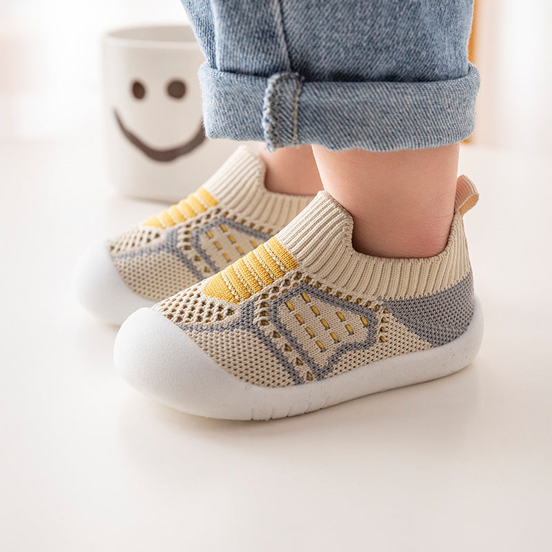 Neutral & Andandes Stickad - Halkfria babysko-strumpor