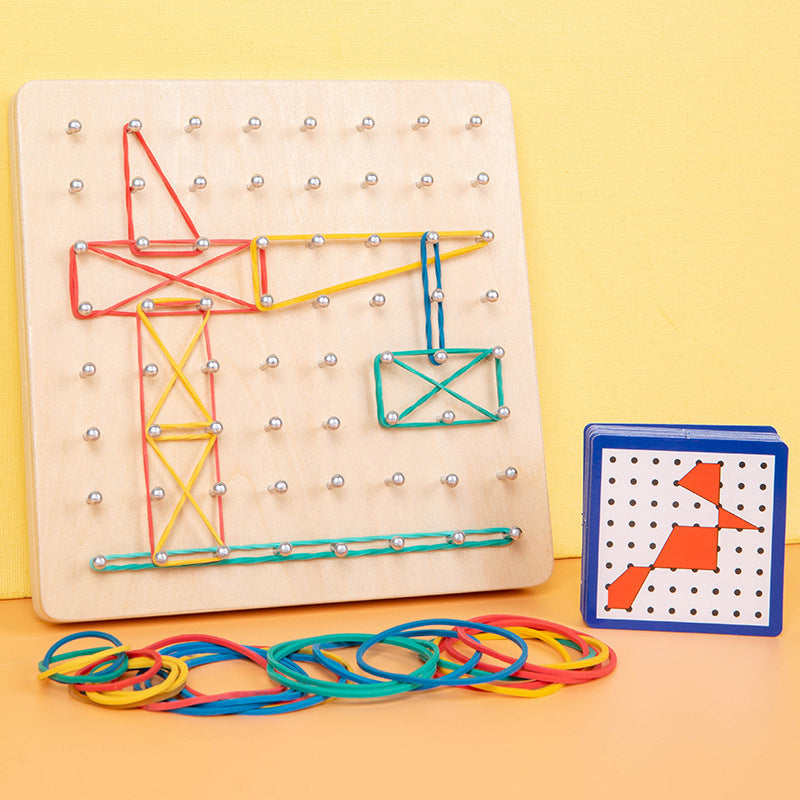 Geoboard av trä