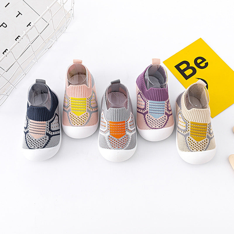 Neutral & Andandes Stickad - Halkfria babysko-strumpor