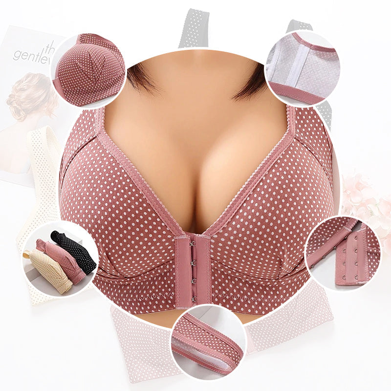 Sexiga push up-bh:ar trådfria underkläder helkupa bomull