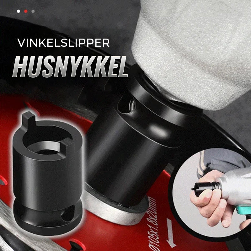 Hylsnyckel för vinkelslip