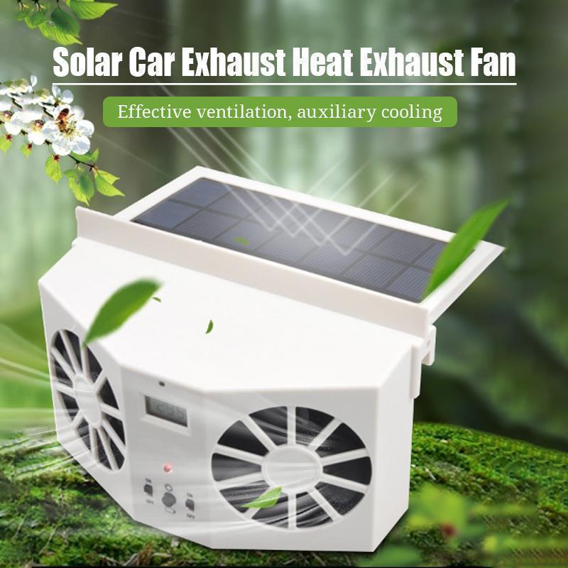 Solcelldriven bilfläkt för fönster