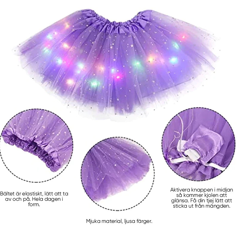 Magisk och lysande LED Tutu-kjol