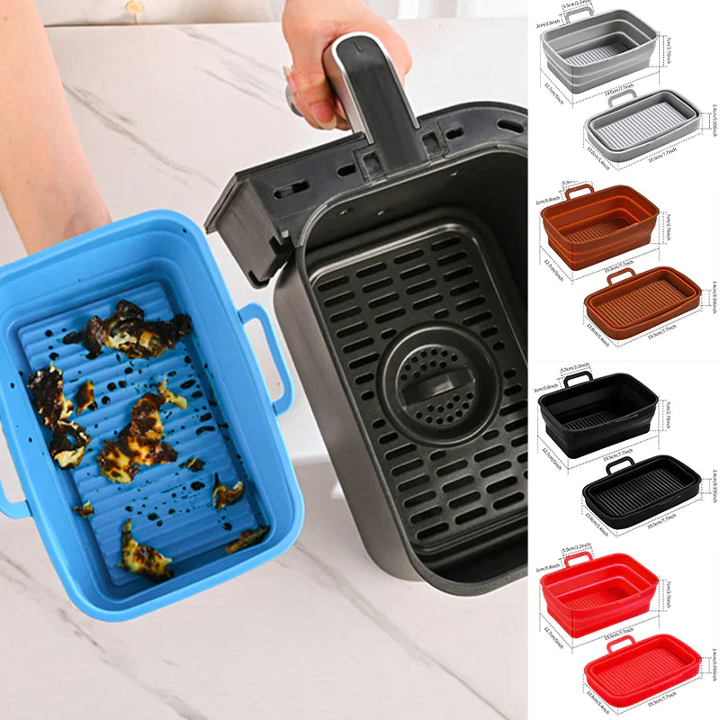 Hopfällbar Air Fryer bakplåt i silikon