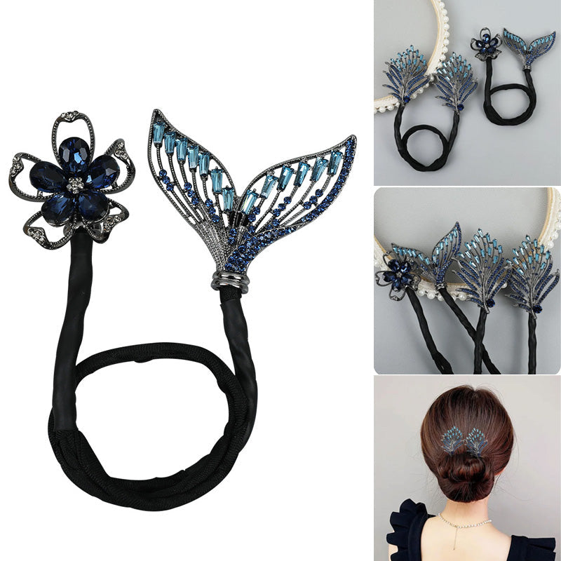 🌺Rhinestone Flower Hårklämma