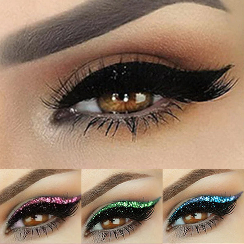 Vattentät och återanvändbar eyeliner och ögonfransdekal