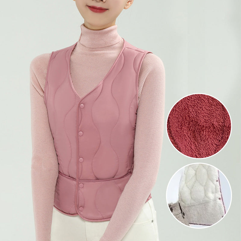 Ny ärmlös väst med tjocklek