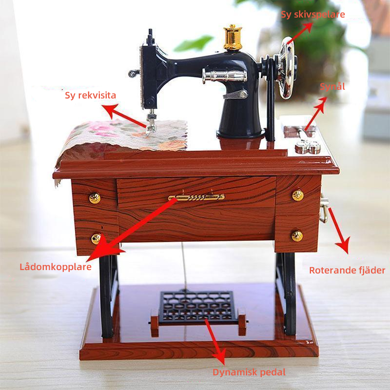 Mini Symaskin Musiklåda