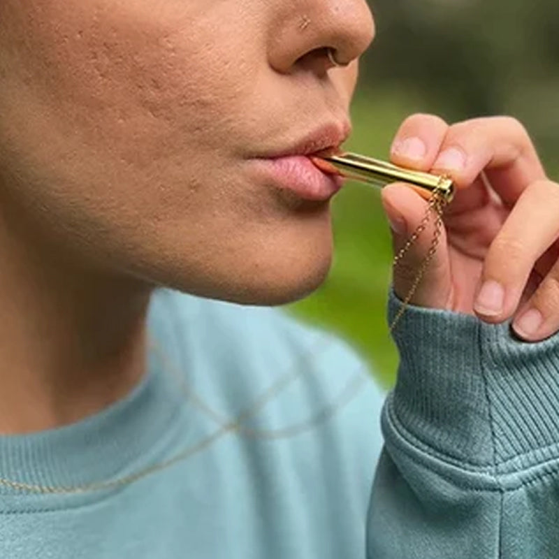 Andningsträningsanordning för ångestlindring