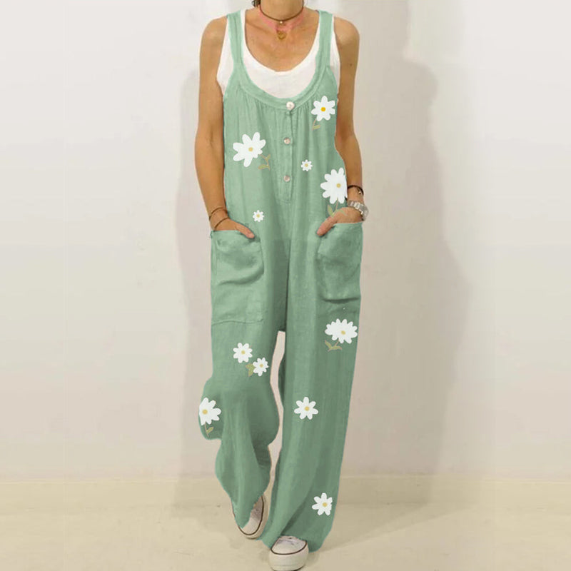 Jumpsuit med blommönster