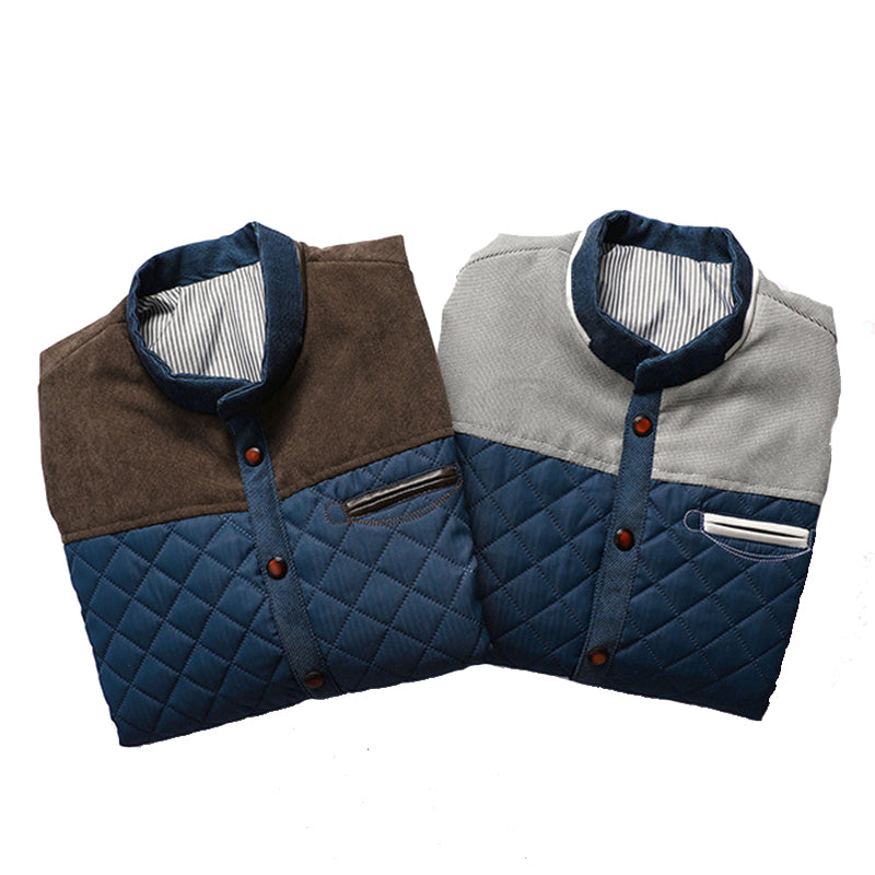 Löst stående kragjacka för män