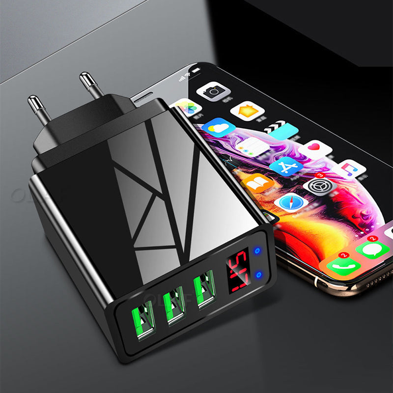 Tre USB-Port Telefon Laddare