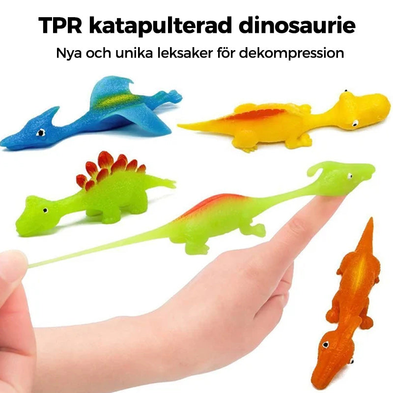 Slingshot Dinosaurieleksaker (slumpmässiga färger)
