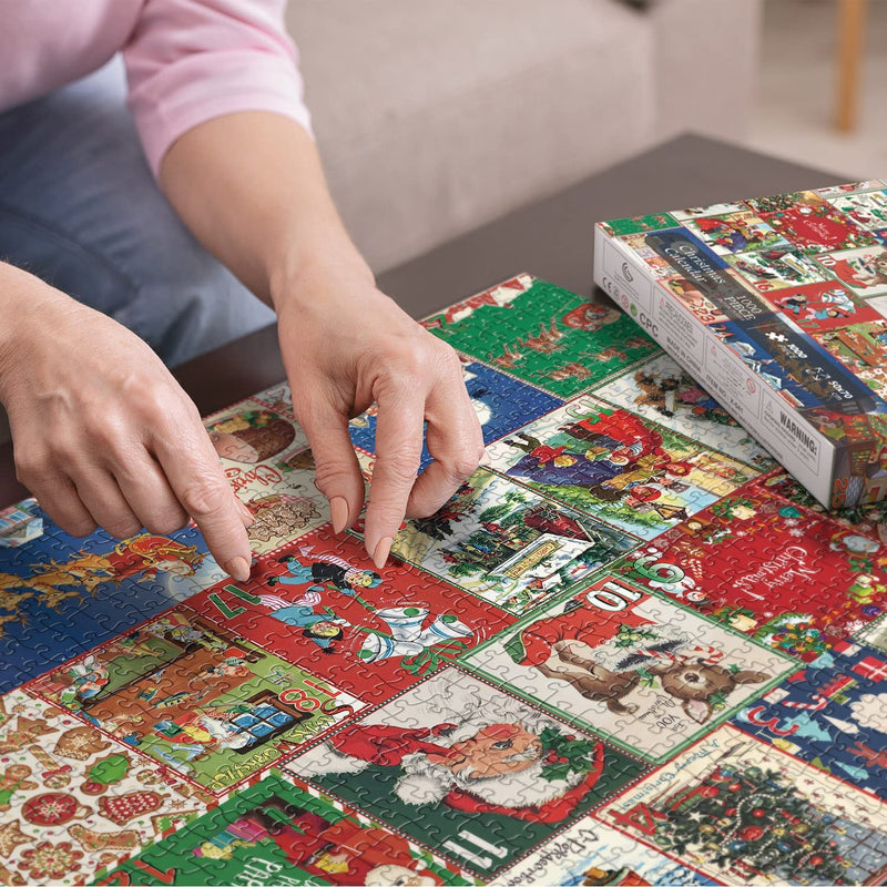 😘Julens adventskalender med 1000 bitars pussel