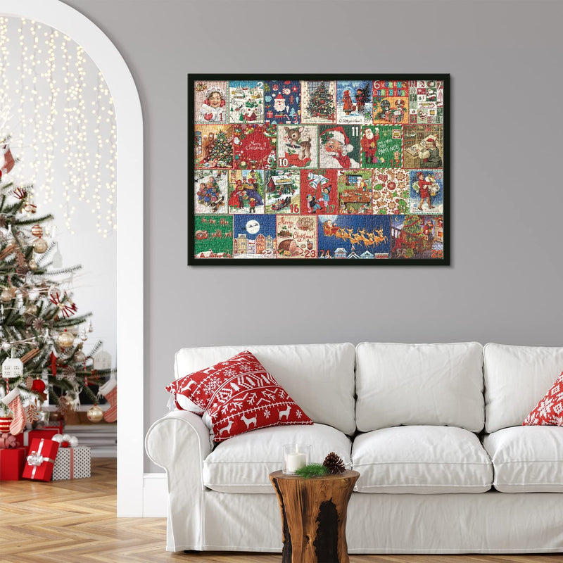 😘Julens adventskalender med 1000 bitars pussel
