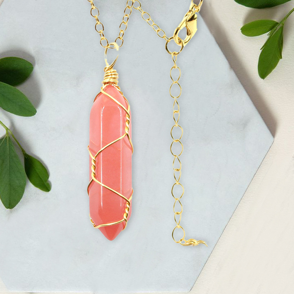 Hexagonal kristalltrådshänge