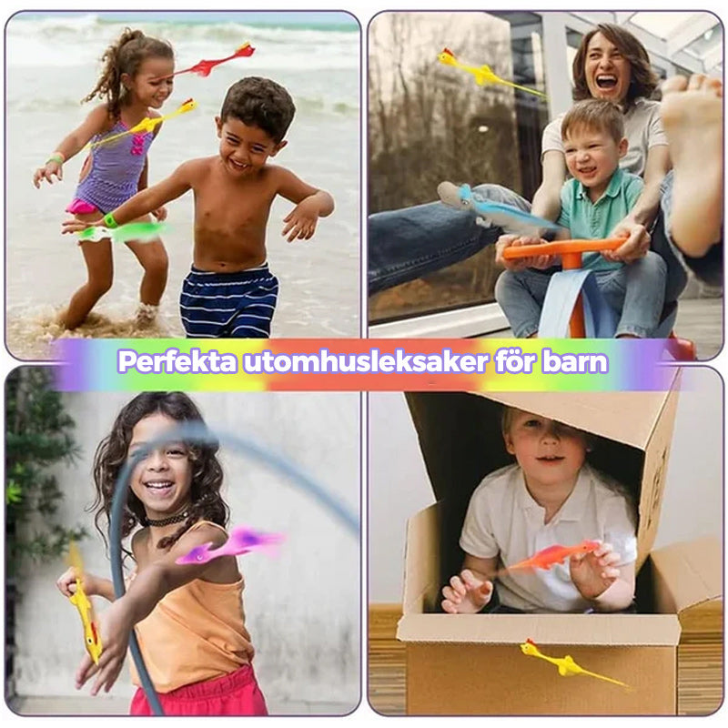 Slingshot Dinosaurieleksaker (slumpmässiga färger)