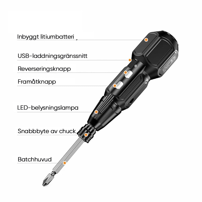 Hushålls Mini elektrisk skruvmejsel
