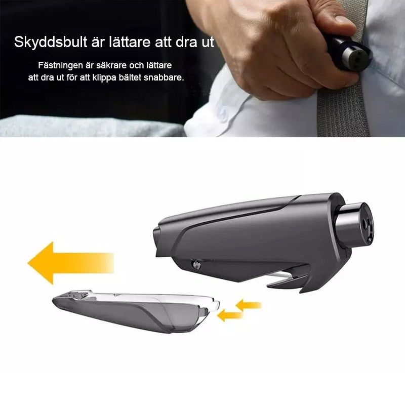 Uppgraderad 3-i-1 Car Window Breaker