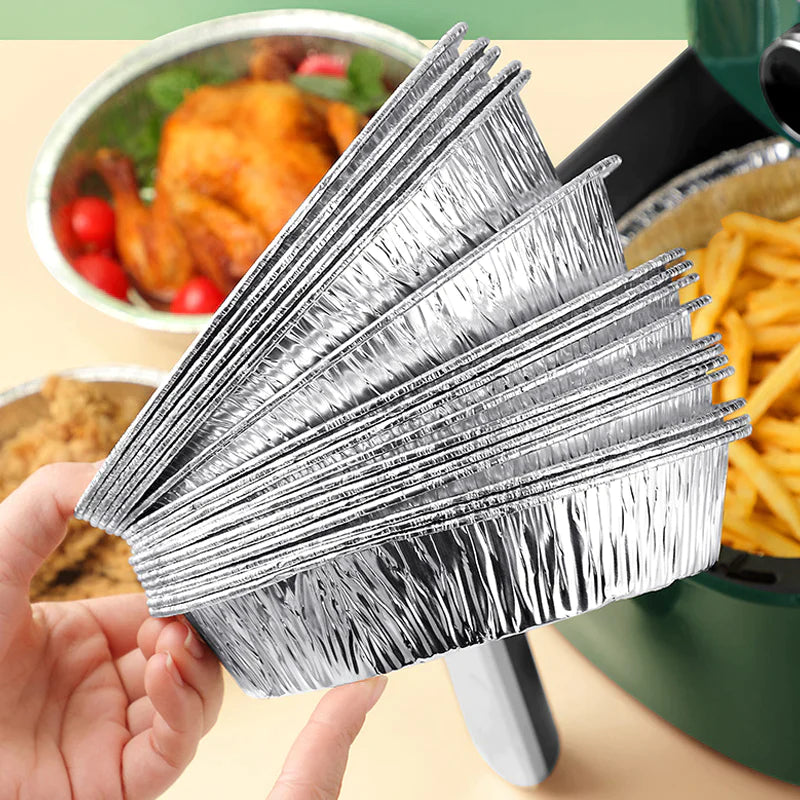 Rund foliebricka för Mikrovågsugn eller Air Fryer