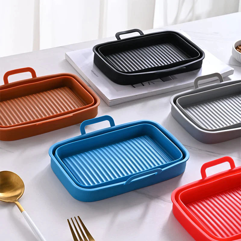 Hopfällbar Air Fryer bakplåt i silikon