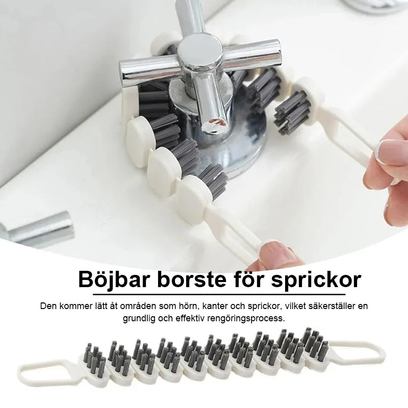 Böjbar multifunktionell rengöringsborste