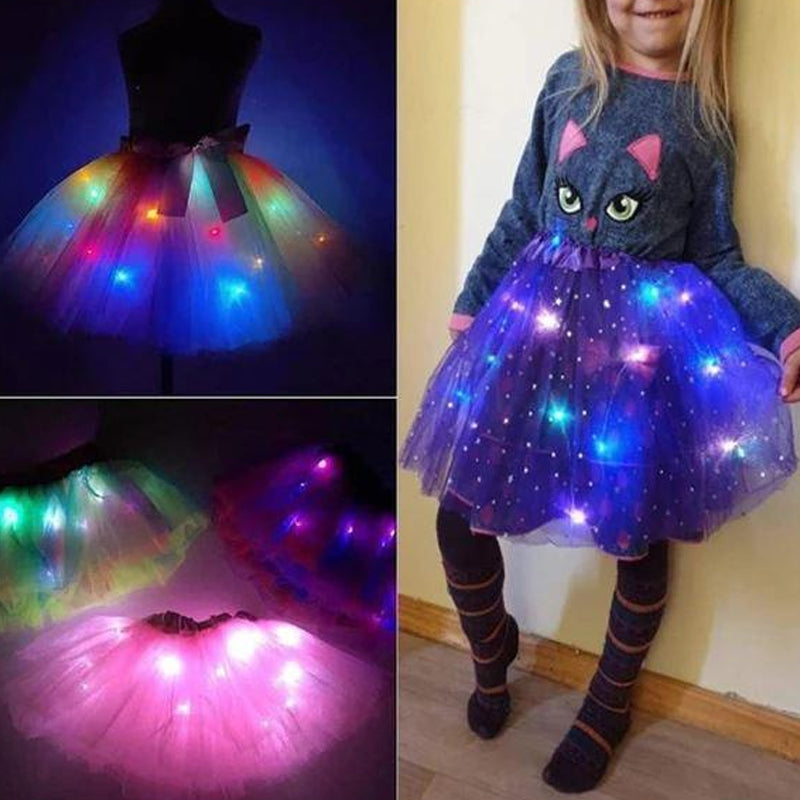 Magisk och lysande LED Tutu-kjol