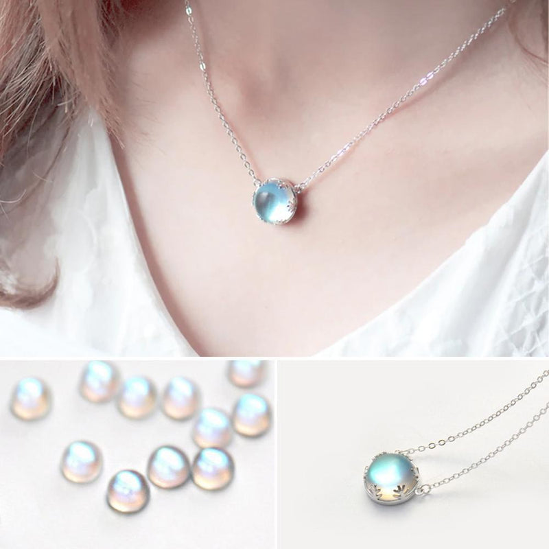 Aurore Borealis Silverhalsband