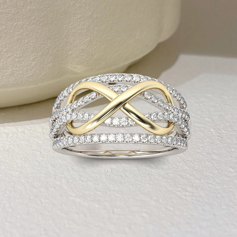 Mor & dotter För Alltid Sammanlänkade Ring