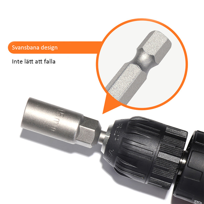 Extra Djup HexBit Hylsbultmuttrar Bit Set
