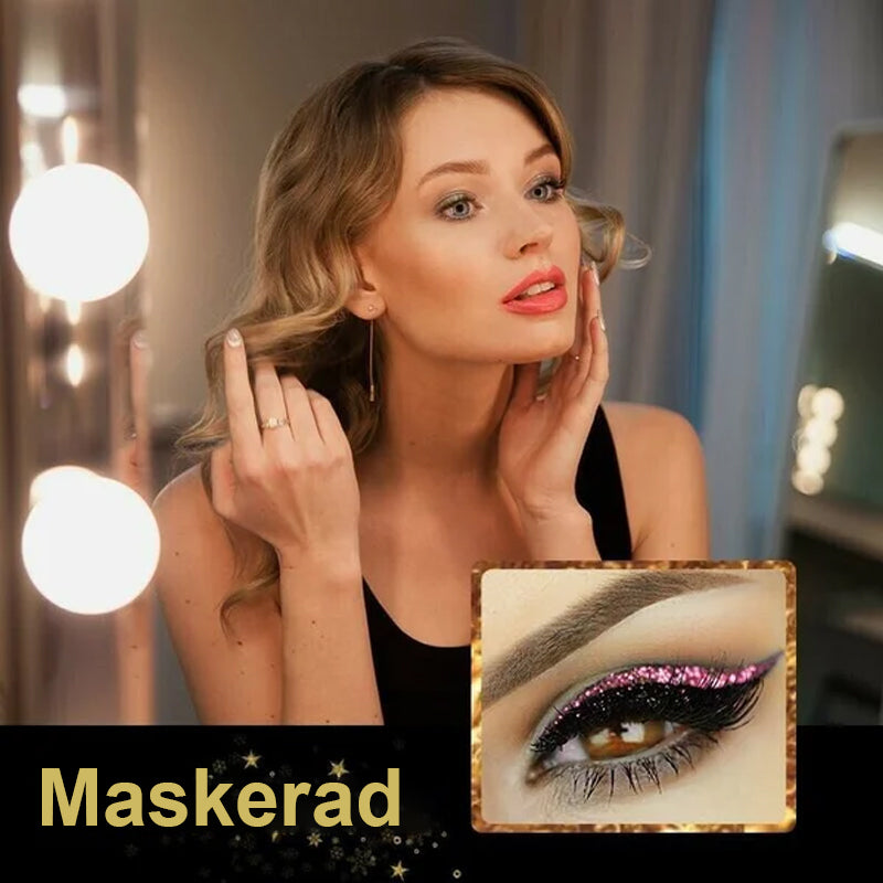 Vattentät och återanvändbar eyeliner och ögonfransdekal