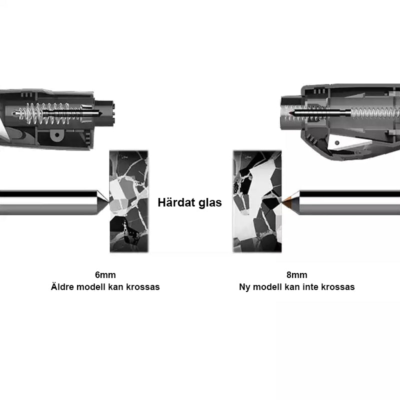 Uppgraderad 3-i-1 Car Window Breaker
