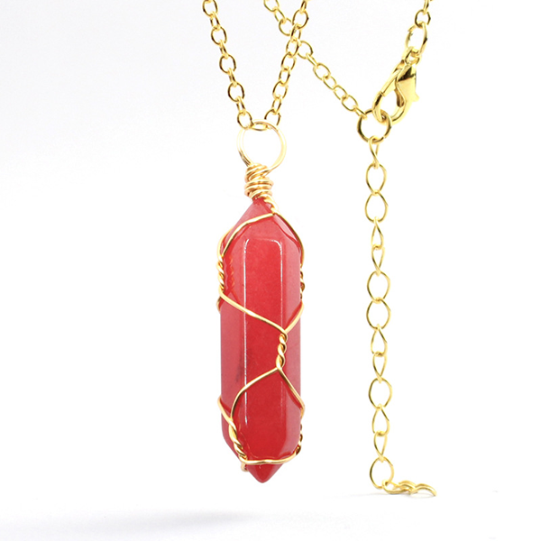 Hexagonal kristalltrådshänge