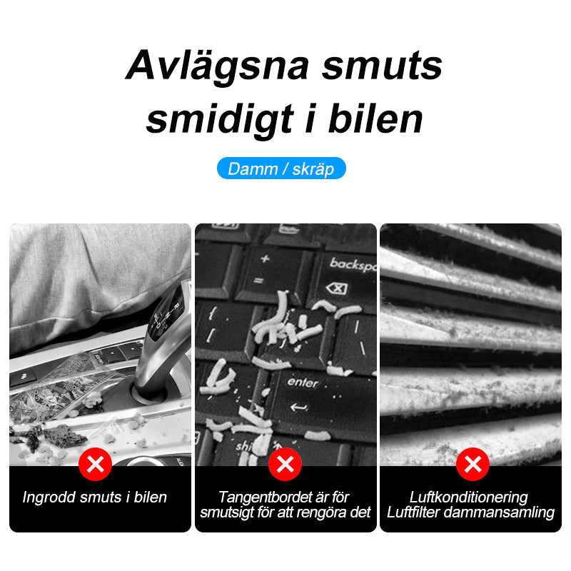 Rengöringsgel för bil, 2-pack