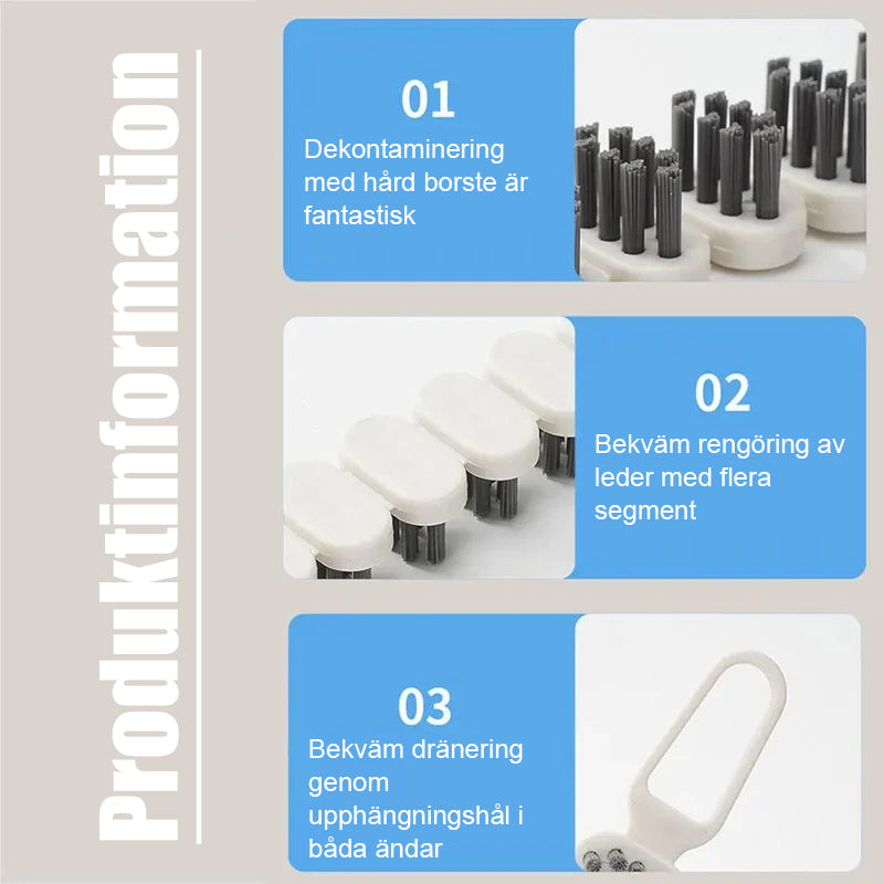 Böjbar multifunktionell rengöringsborste
