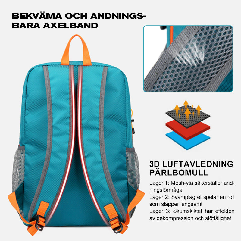 Vikbar ryggsäck