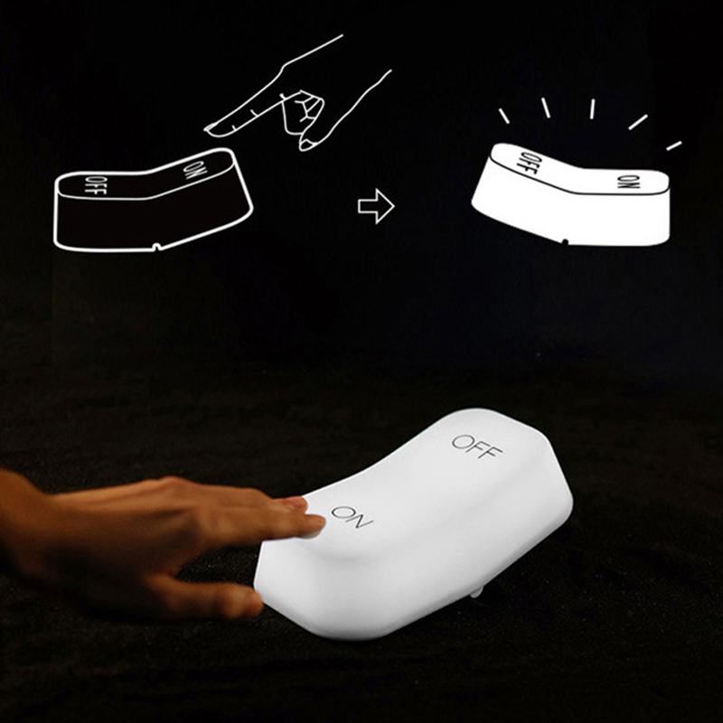 LED-lampa med strömbrytare och uppladdningsbart batteri