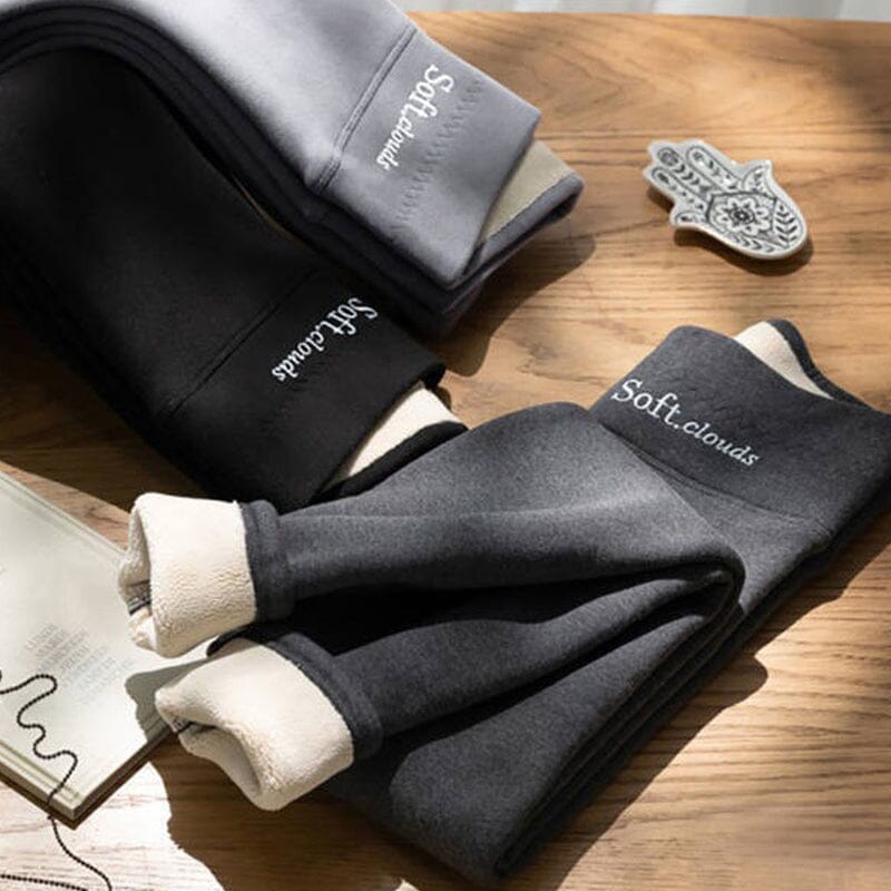 Casual Varma Vinter Solid Byxor