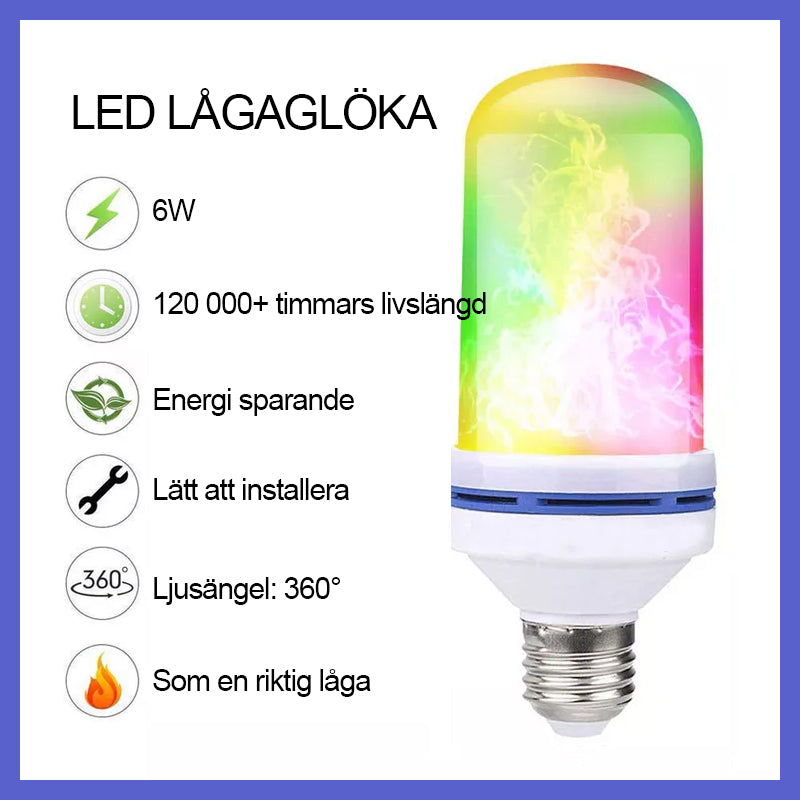 LED-Låglampa med gravitationsavkännande effekt