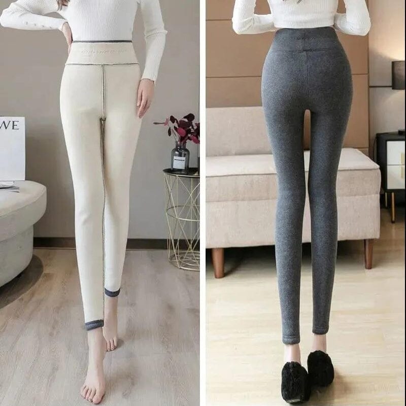 Casual Varma Vinter Solid Byxor