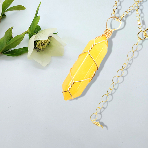 Hexagonal kristalltrådshänge