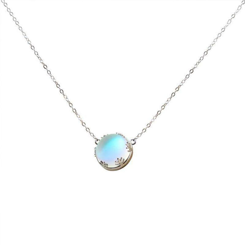 Aurore Borealis Silverhalsband