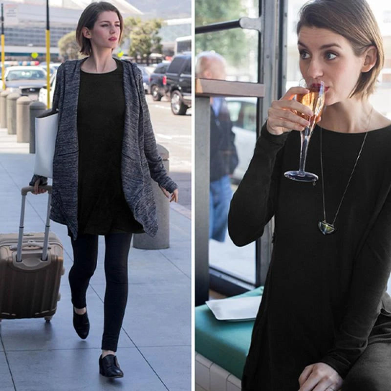 Klassisk reseklänning i linje