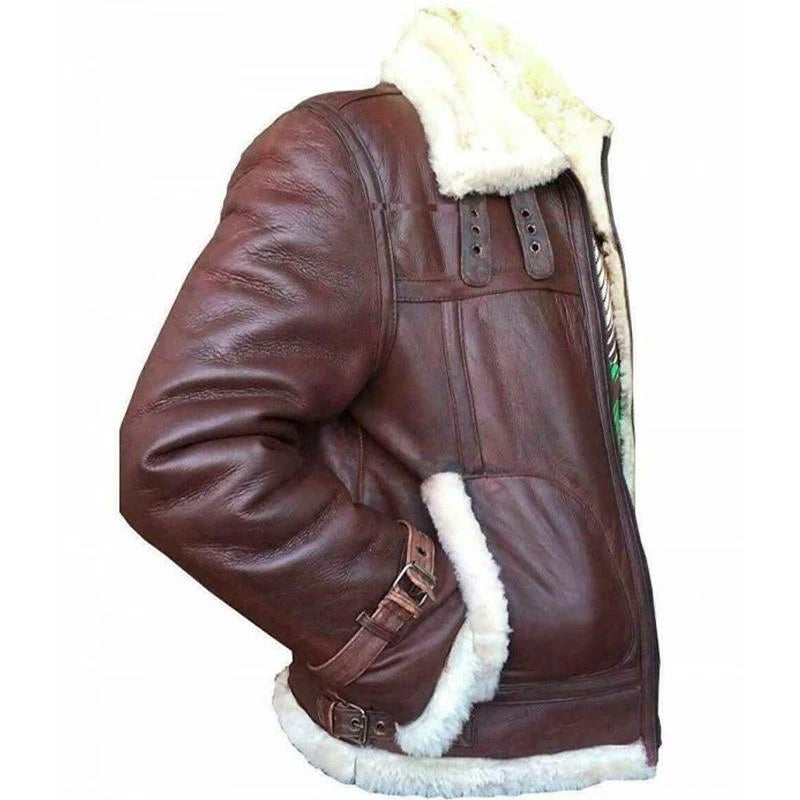 Vintage läderbomberjacka