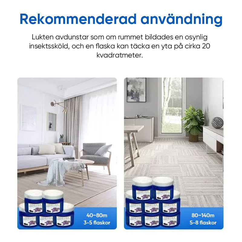 Säker kackerlackaavvisande eterisk olja