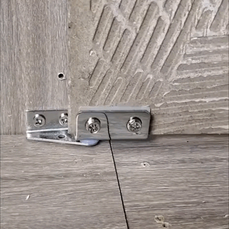 L-formad roterande glasgångjärn