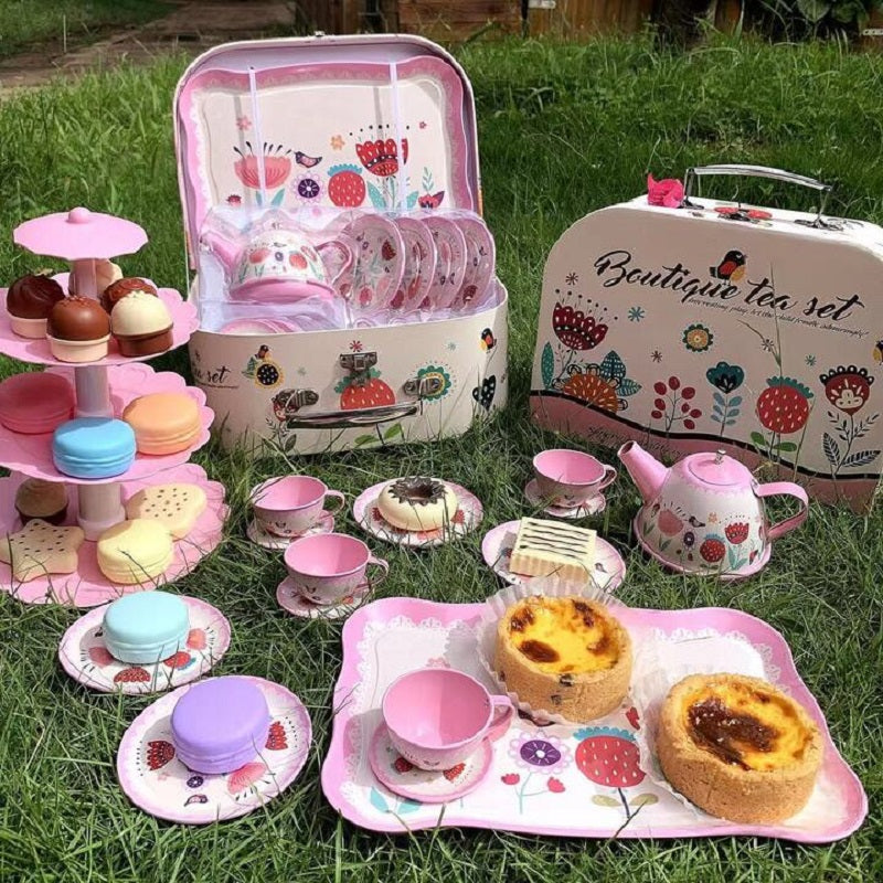 Tea Party Set, barn låtsas leka leksak