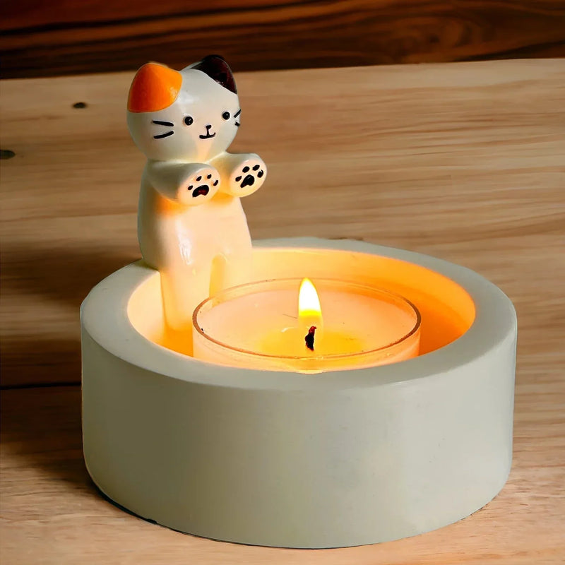 Söt kattljusstake