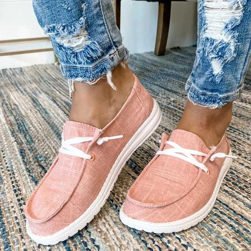 Sneakers i canvas för kvinnor