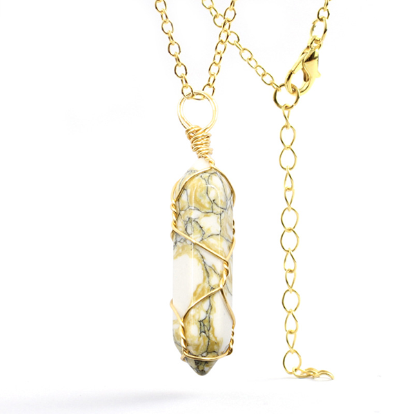 Hexagonal kristalltrådshänge